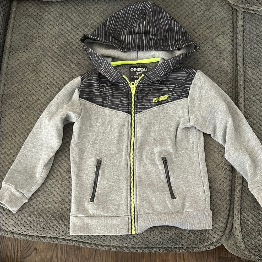 OshKosh B'gosh Gray and Black Kids Hoodie